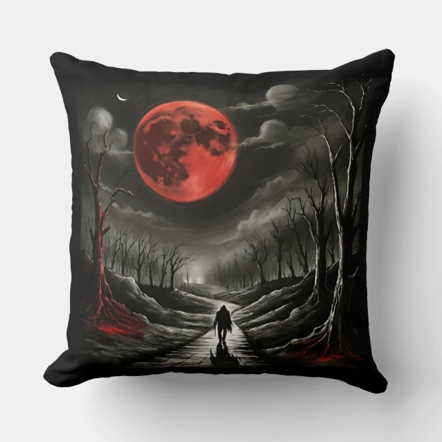 Bloedmaan Kussen (Voorkant)