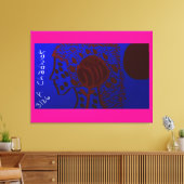 Bloedmaan Prinses Canvas Afdruk (Insitu (Woonkamer))