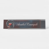 Bloedmaan Valentijnsfee Bureau Naambordje (Voorkant)
