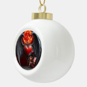 Bloedmaan Valentijnsfee Keramische Bal Ornament (Rechts)