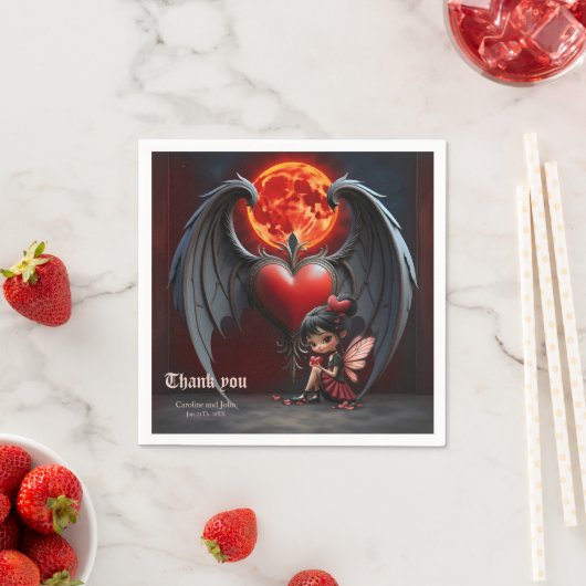 Bloedmaan Valentijnsfee Servet (Insitu)
