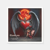 Bloedmaan Valentijnsfee Servet (Voorkant)