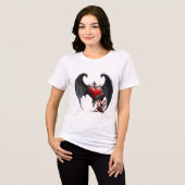 Bloedmaan Valentijnsfee Tri-Blend Shirt (Voorkant volledig)