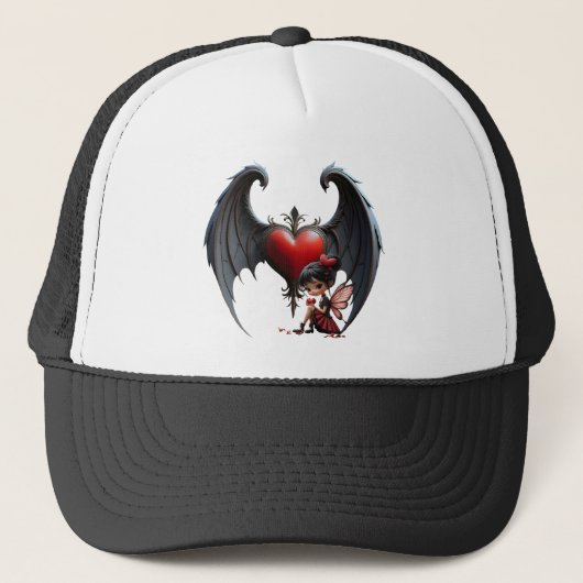 Bloedmaan Valentijnsfee Trucker Pet (Voorkant)