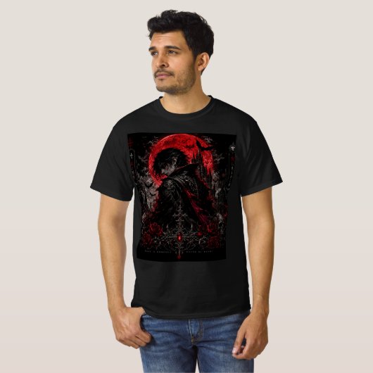 Bloedmaan Vampier Lord T-Shirt (Voorkant volledig)