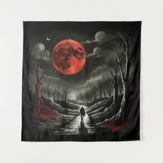 Bloedmaan Wandkleed (Voorkant)