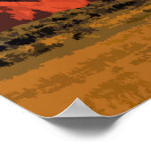 Bloedmaangroeiende digitale kunst poster (Hoek)