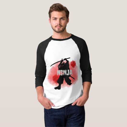 bloedmaaninja (aanpassen) t-shirt (Voorkant volledig)