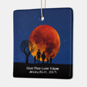 Bloedmaanklip 2019 keramisch ornament (Links)