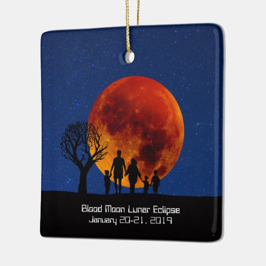 Bloedmaanklip 2019 keramisch ornament (Links)