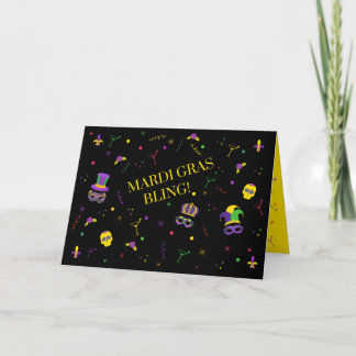 BLOEDMARDI GRAS BEDANKKAART