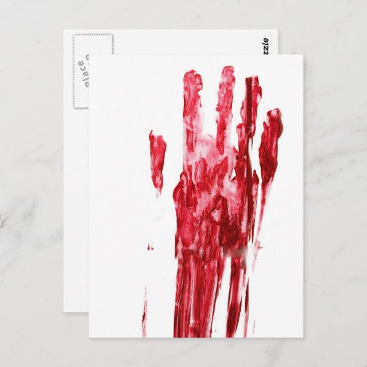 Bloedmoord Briefkaart (Voorkant / Achterkant)