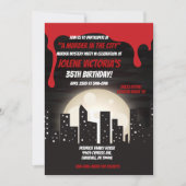 Bloedmoord in de stad Moordmysteriefeest Kaart (Voorkant)