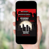 Bloedmoord in de stad Murder Mystery Party Kaart