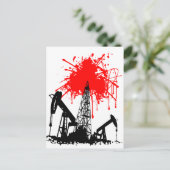 Bloedolie Briefkaart (Staand voorkant)