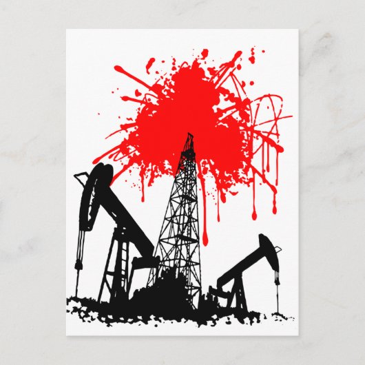 Bloedolie Briefkaart (Voorkant)