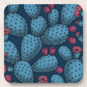 Bloedopuntia Bier Onderzetter (Voorkant)