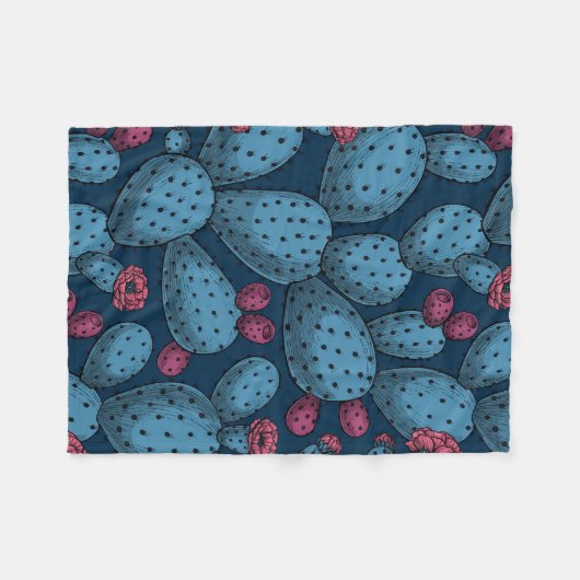 Bloedopuntia Fleece Deken (Voorkant (Horizontaal))