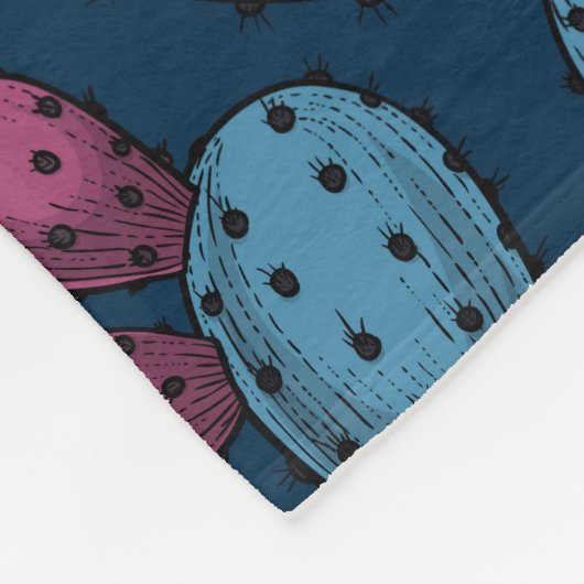 Bloedopuntia Fleece Deken (Hoek)