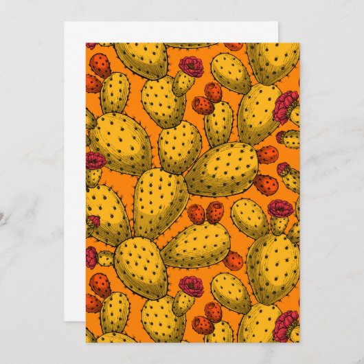 Bloedopuntia in geel (Voorkant / Achterkant)