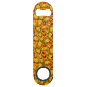 Bloedopuntia in geel speed flessenopener (Voorkant)