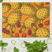 Bloedopuntia in geel theedoek (Gevouwen)