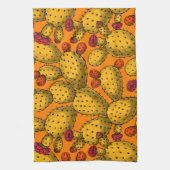 Bloedopuntia in geel theedoek (Verticaal)