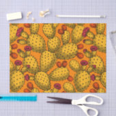 Bloedopuntia in geel tissuepapier (Craft)