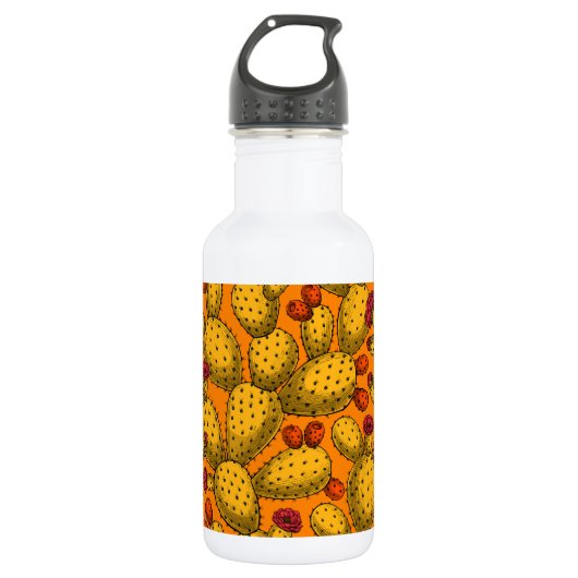 Bloedopuntia in geel waterfles  (Voorkant)