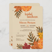 Bloedoranjes en herfstbladeren kaart (Voorkant / Achterkant)