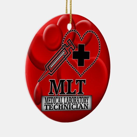 BLOEDORNAMENT MLT - MEDISCHE LABORATORIUMTECHNICUS KERAMISCH ORNAMENT (Rechts)