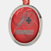 BLOEDORNATIEFLEBOTOMIST - VENIPUNCTURIST METALEN ORNAMENT (Links)