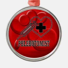 BLOEDORNATIEFLEBOTOMIST - VENIPUNCTURIST METALEN ORNAMENT