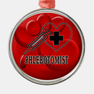BLOEDORNATIEFLEBOTOMIST - VENIPUNCTURIST METALEN ORNAMENT