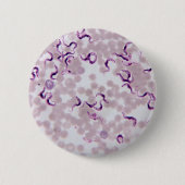 Bloedparasiet Trypanosoma Ronde Button 5,7 Cm (Voorkant)