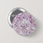 Bloedparasiet Trypanosoma Ronde Button 5,7 Cm (Voorkant /achterkant)