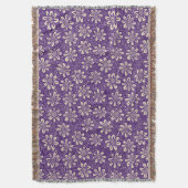 Bloedpatroon 140617 - Diep Paars op beige Deken (Voorkant Verticaal)