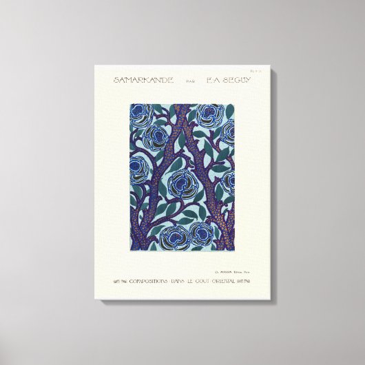 Bloedpatroon Art Deco stencil Canvas Afdruk (Voorkant)