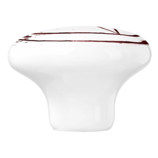 bloedpentagramdeurknop keramische knop (Zijkant)