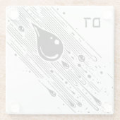 Bloedpest voor Seder Glazen Onderzetter (Achterkant)