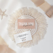 BLOEDPINK KLANT DANK U VOOR UW BESTELLING VISITEKAARTJE