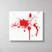 Bloedplaatje Bloedwondbloedingen Halloween Canvas Afdruk (Voorkant)