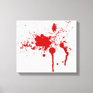 Bloedplaatje Bloedwondbloedingen Halloween Canvas Afdruk