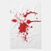 Bloedplaatje Bloedwondbloedingen Halloween Theedoek (Verticaal)