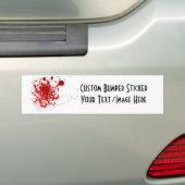 Bloedplaatje Bumpersticker (Op auto)