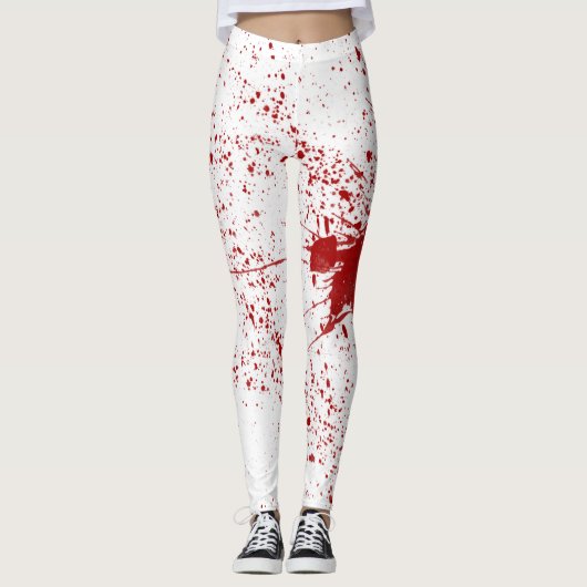 Bloedplaatje Halloween Leggings (Voorkant)