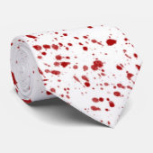 Bloedplaatje Halloween Stropdas (Opgerold)