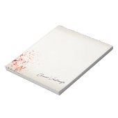 Bloedplaatje Notitieblok (Linkerzijde)