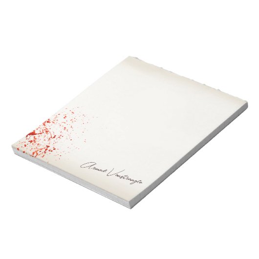 Bloedplaatje Notitieblok (Linkerzijde)