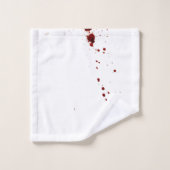 Bloedplaatje op de muur bad handdoek (Wasdoekje)